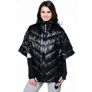 Nike cascade puffer down poncho jacket S